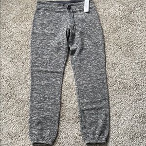 Gray ankle joggers